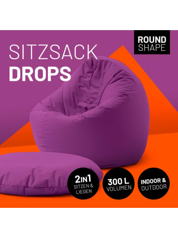 Lumaland Sitzsack 2-in-1-Sitzsack - 300l 120 x 80 x 75 cm - Lila