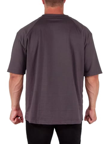 Reichstadt Herren Oversized T-Shirt in Dark Grey