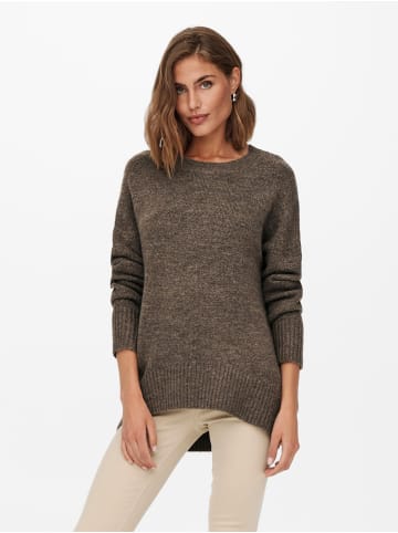 ONLY Warmer Strick Pullover Lockerer Stretch Jumper ONLNANJING in Braun