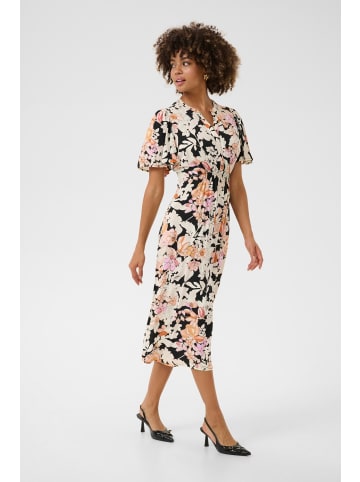 CULTURE Kleid CUaudrey Relaxed fit in Orange/Pink Flower