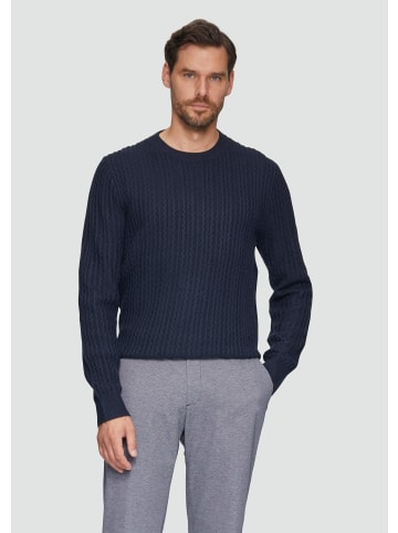 s.Oliver BLACK LABEL Strickpullover langarm in Blau