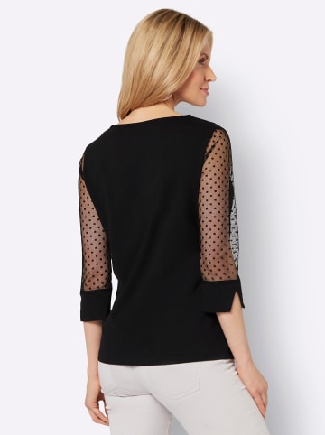 Sieh an! 3/4-Arm-Shirt in schwarz