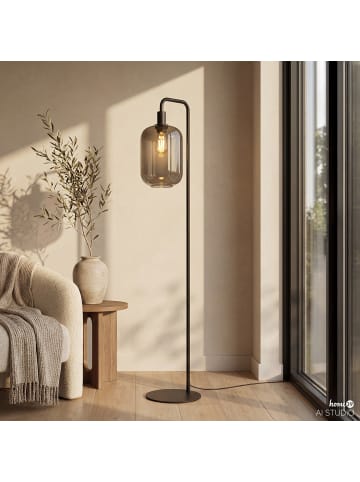 home24 Stehleuchte MOME Typ B in Grau / Schwarz