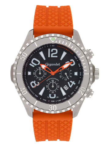 Gigandet Quarzuhr Chronograph "AQUAZONE" in Orange/Silber/Schwarz