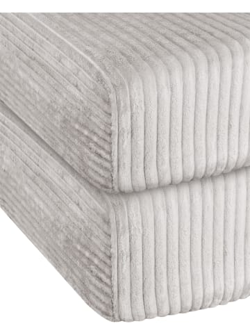 Aspero 2 Spannbettlaken aus Streifen-Flanell Parana in Taupe