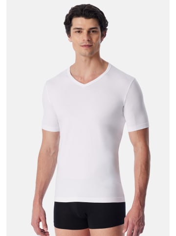 UNCOVER BY SCHIESSER Unterhemd / Shirt Kurzarm Basic in Weiß