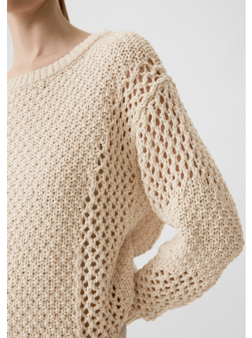 comma CI Strickpullover langarm in Beige