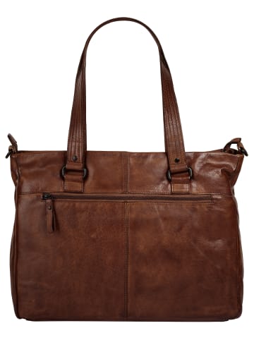 SPIKES & SPARROW Shopper echt Leder in cognac