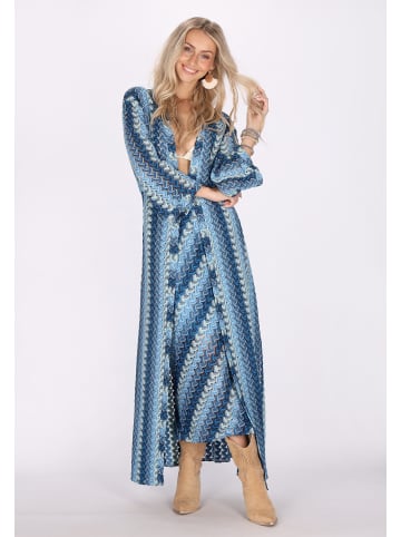 IZIA Damen Kimono in Blau Mehrfarbig