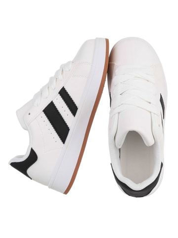 Ital-Design Freizeitschuh in Weiß und Schwarz