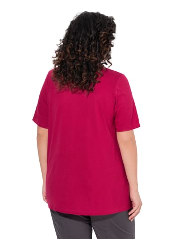 Ulla Popken Shirt in dunkle himbeere
