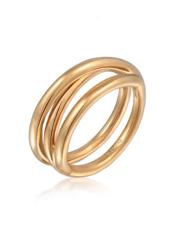 Elli Ring 925 Sterling Silber Spirale in Gold