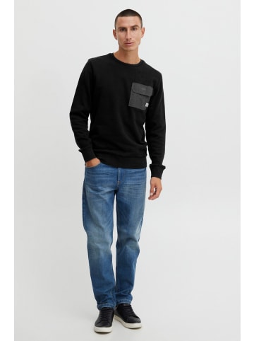 11 Project Rundhalspullover PRPelle in Schwarz