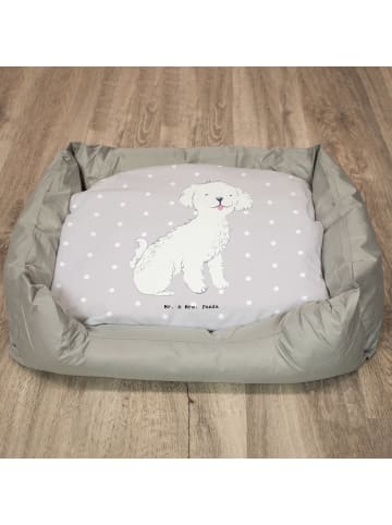 Mr. & Mrs. Panda Hundekorb Bichon Frisé Lebensretter ohne Spruch in Grau Pastell