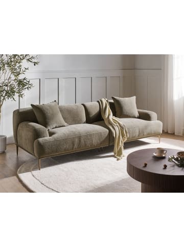 Beliani 3-Sitzer Sofa MATILA in Braun - (W) 233 x (H) 70 x (L) 94 cm