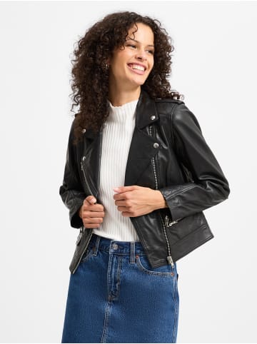 NÜMPH Lederjacke Nuzandras in schwarz