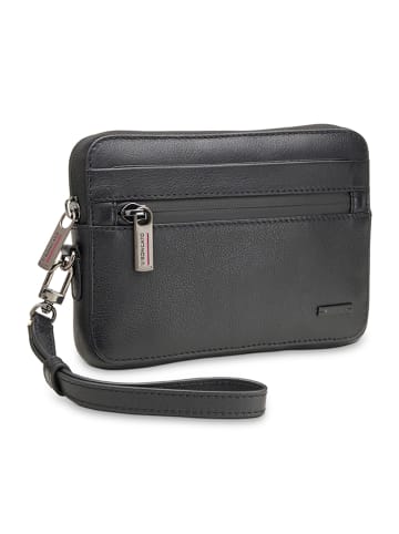 Roncato Detroit Herrentasche Leder 20 cm in nero