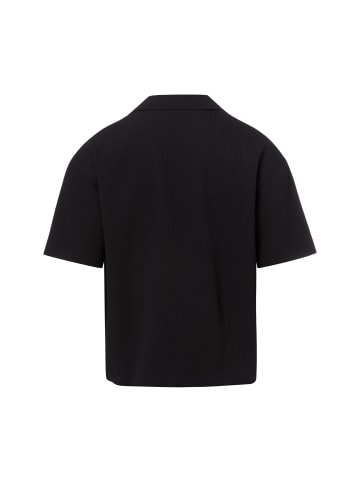PEGADOR Hemd Troy Plissee in schwarz