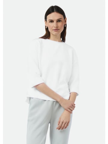 comma CI Sweatshirt 3/4 Arm in Weiß