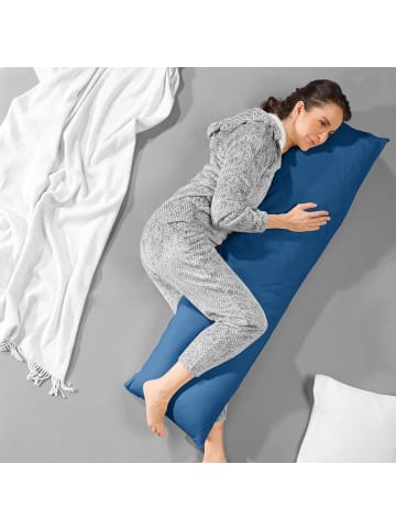 Erwin Müller Single-Jersey Seitenschläferkissenbezug Murnau in blau