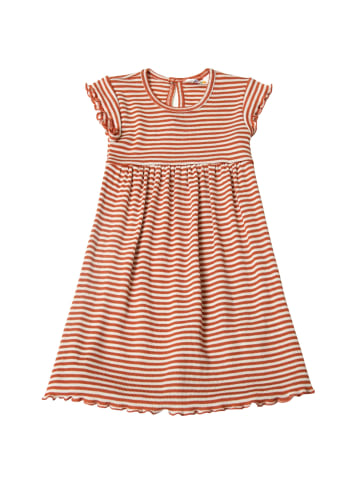 Joha Kleid Wolle/Seide in red stripe