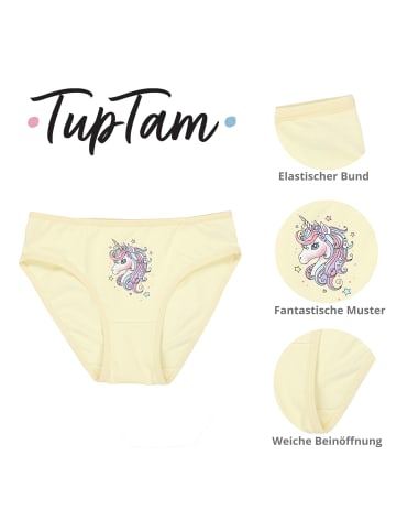 TupTam Mädchen Slips mit Aufdruck 10er Pack in grau/rosa