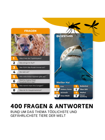 Gomazing Quizstars Die tödlichsten und gefährlichsten Tiere der Welt in mehrfarbig