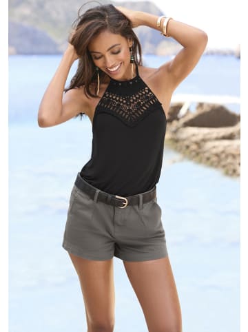 LASCANA Neckholdertop in schwarz