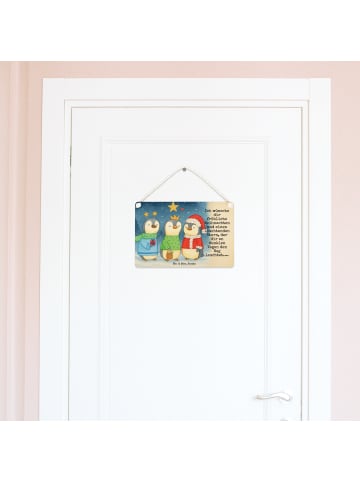 Mr. & Mrs. Panda Schild Winterzeit Heilige drei Könige Design mi... in Weiß