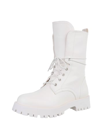 Ital-Design Stiefelette in Weiß