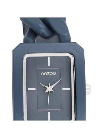 Oozoo Analog-Armbanduhr Oozoo Timepieces blau extra groß (ca. 31x24mm)