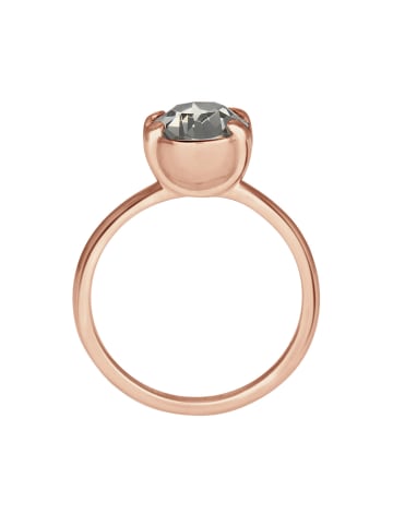 Elli Ring 925 Rosegold in Grau