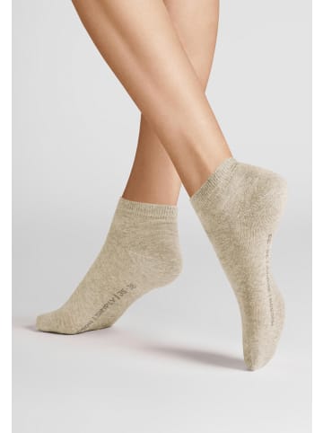 Hudson Sneakersocken Simply³ 3-Pack in Beige-mel.