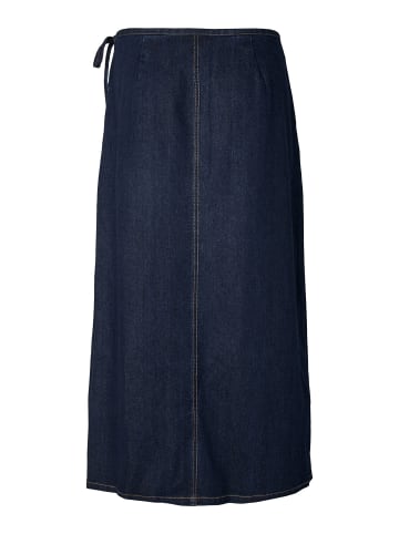 Pieces Jeansrock in Dark Blue Denim