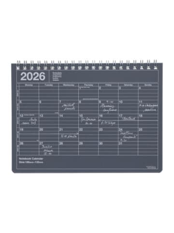 Marks Europe Kalender - MARK'S 2026 Tischkalender, S, Black