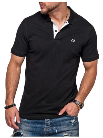 Jack & Jones Poloshirt - JJINFIPOLO Basic in Schwarz-Weiß