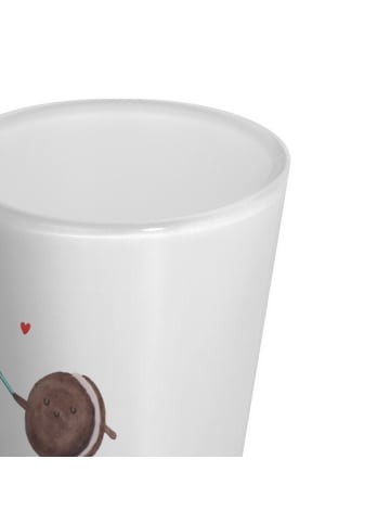 Mr. & Mrs. Panda Schnapsglas Milch Keks ohne Spruch in Transparent