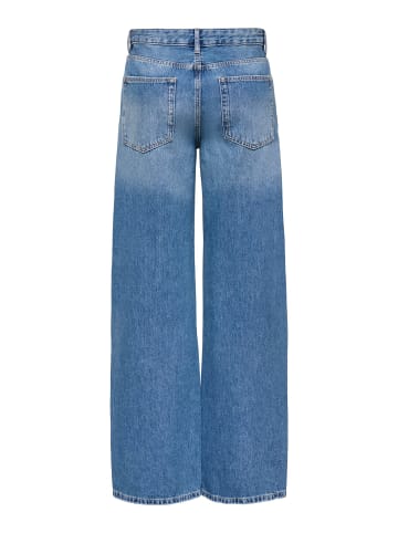 ONLY Jeans mit weitem Bein in Medium Blue Denim