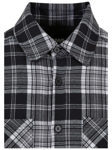 Urban Classics Urban Classics Herren Padded Checked Shirt Jacket in black/white