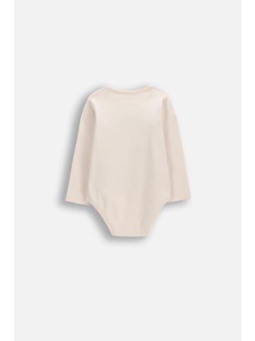 Coccodrillo Langärmeliger Baumwollbody in ecru