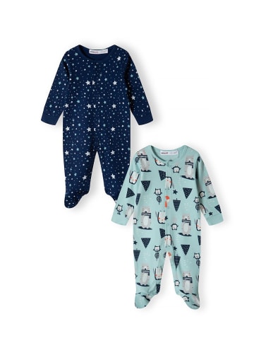 Minoti 2tlg. Set: Schlafoverall 15mbaby 6 in blau