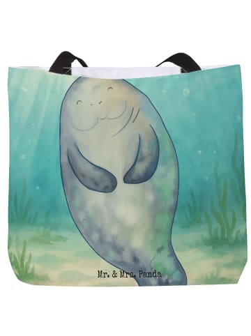 Mr. & Mrs. Panda Shopper Seekuh Happy Design ohne Spruch in Weiß