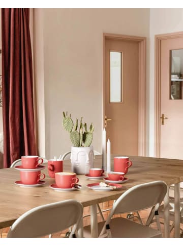 Seltmann Weiden 18er Set Kaffeeservice Liberty Pure Colors in Flamingo Red
