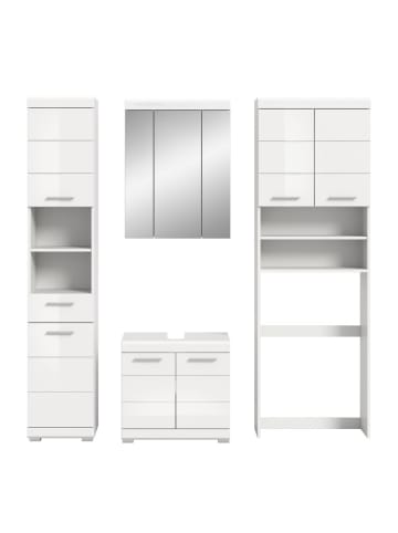 ebuy24 Badmöbelset Scout Weiß 190 x 34 cm