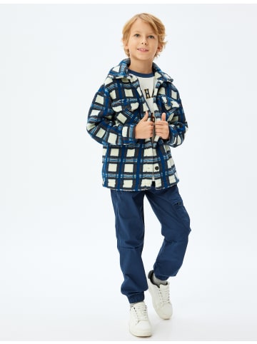 KOTON Jacke in Blau Karomuster