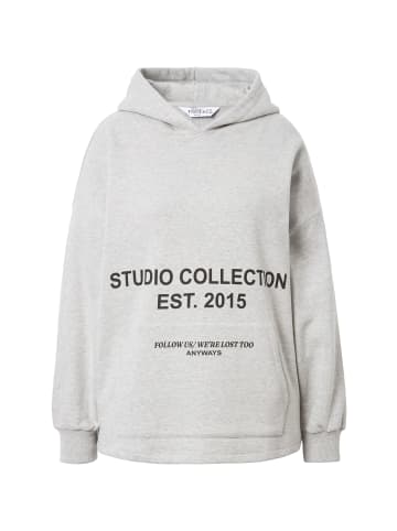 Studio Untold Sweatshirt in hellgrau mélange
