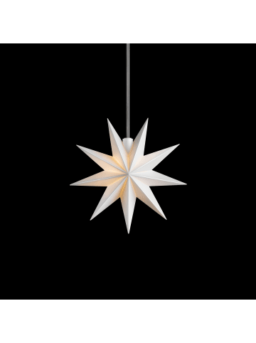 Sterntaler Dekostern | Weihnachtsstern Kunststoff | 9-Zacker Stern | mit Timer |