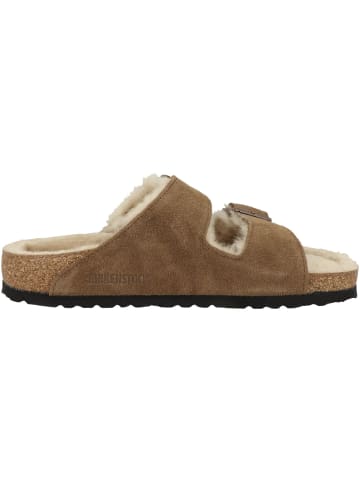 Birkenstock Sandale Arizona Veloursleder Lammfell normal in braun