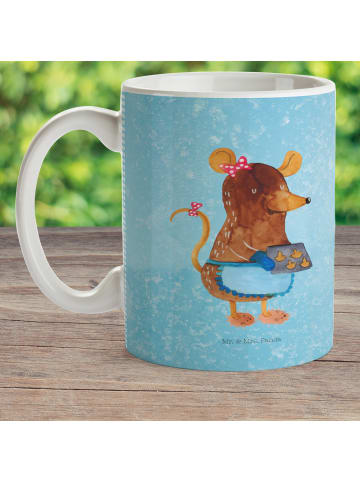 Mr. & Mrs. Panda Kindertasse Maus Kekse ohne Spruch in Eisblau