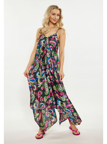 IZIA Damen Kleid in Schwarz Mehrfarbig